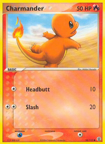 Charmander (58/112) [EX: FireRed & LeafGreen] | Game Haven TX