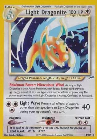 Light Dragonite (14/105) [Neo Destiny Unlimited] | Game Haven TX