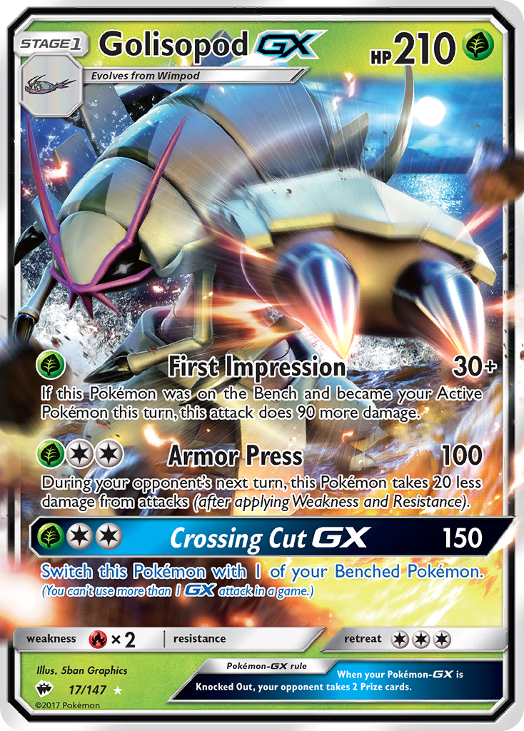 Golisopod GX (17/147) [Sun & Moon: Burning Shadows] | Game Haven TX