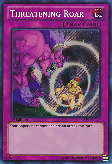 Threatening Roar [LCYW-EN297] Secret Rare | Game Haven TX