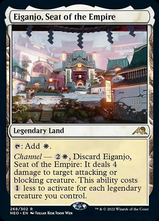 Eiganjo, Seat of the Empire (Promo Pack) [Kamigawa: Neon Dynasty Promos] | Game Haven TX