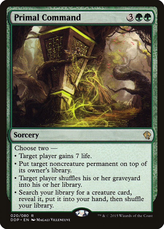 Primal Command [Duel Decks: Zendikar vs. Eldrazi] | Game Haven TX