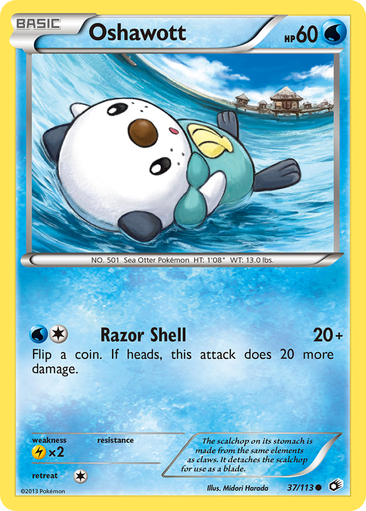 Oshawott (37/113) [Black & White: Legendary Treasures] | Game Haven TX