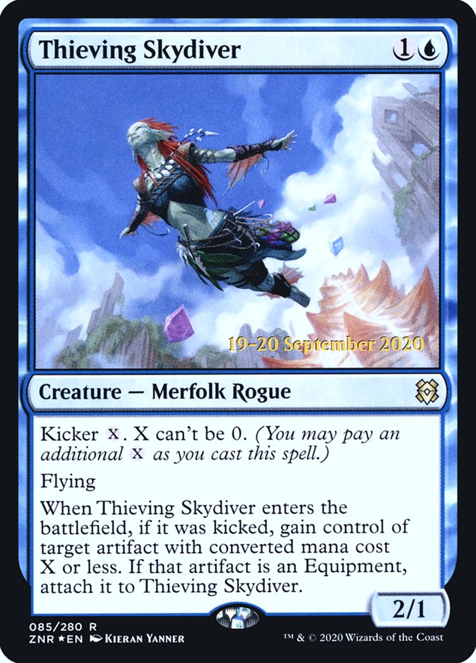 Thieving Skydiver [Zendikar Rising Promos] | Game Haven TX