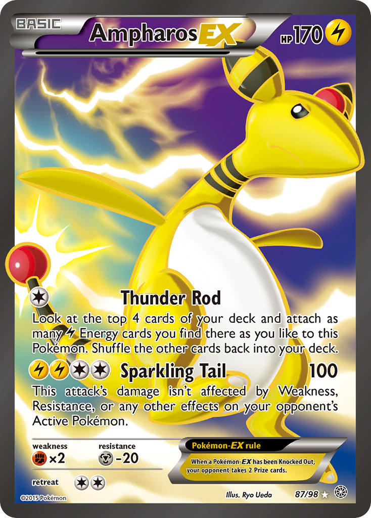 Ampharos EX (87/98) [XY: Ancient Origins] | Game Haven TX