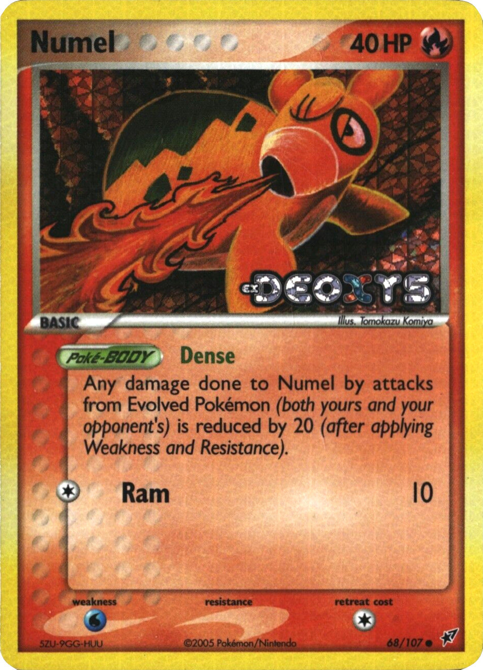 Numel (68/107) (Stamped) [EX: Deoxys] | Game Haven TX