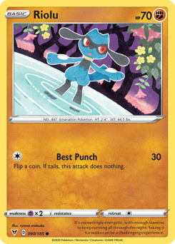 Riolu (090/185) [Sword & Shield: Vivid Voltage] | Game Haven TX