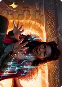 Birgi, God of Storytelling Art Card (Gold-Stamped Signature) [Kaldheim: Art Series] | Game Haven TX