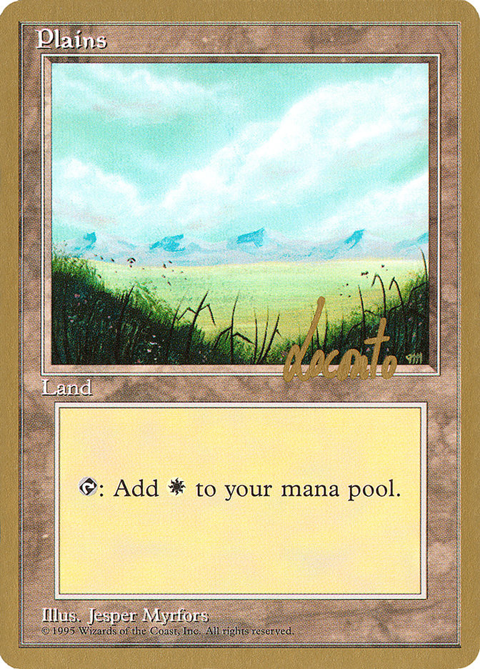 Plains (ml366) (Michael Loconto) [Pro Tour Collector Set] | Game Haven TX