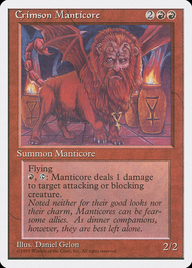 Crimson Manticore [Fourth Edition] | Game Haven TX