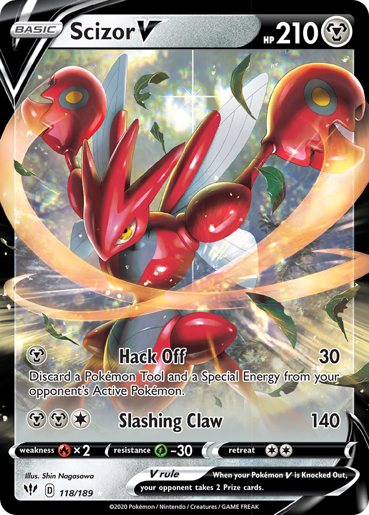 Scizor V (118/189) [Sword & Shield: Darkness Ablaze] | Game Haven TX