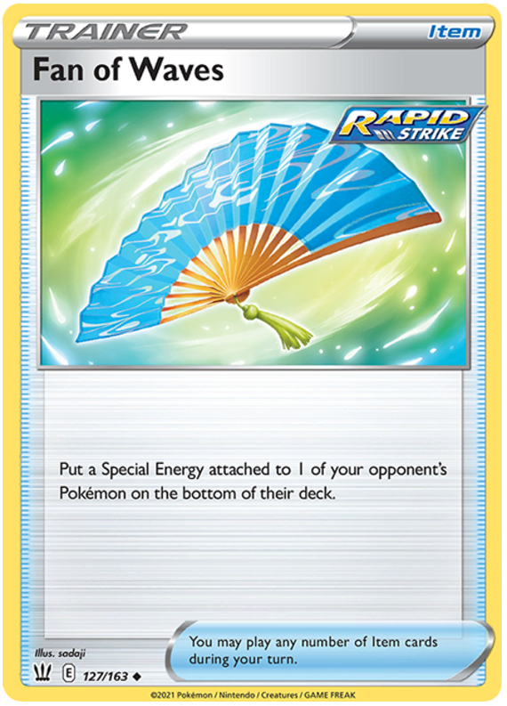 Fan of Waves (127/163) [Sword & Shield: Battle Styles] | Game Haven TX