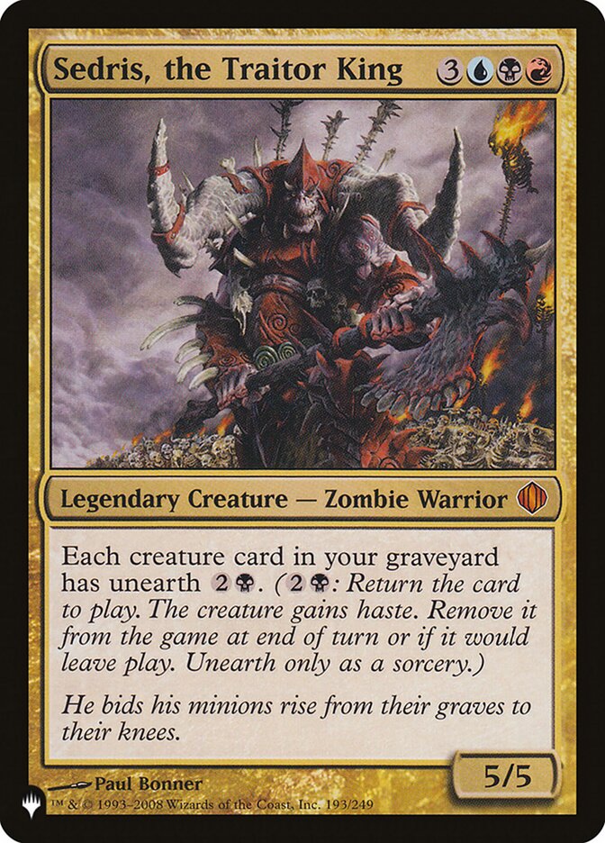 Sedris, the Traitor King [The List] | Game Haven TX