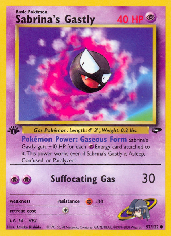 Sabrina's Gastly (97/132) [Gym Challenge 1st Edition] | Game Haven TX