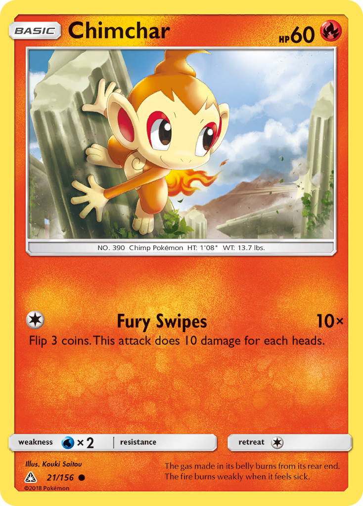 Chimchar (21/156) [Sun & Moon: Ultra Prism] | Game Haven TX