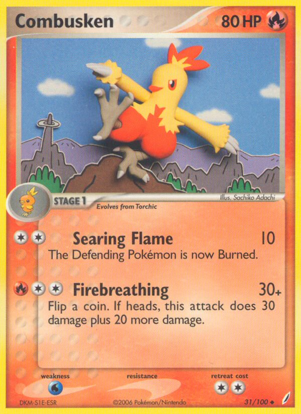Combusken (31/100) [EX: Crystal Guardians] | Game Haven TX