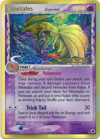 Ninetales (8/101) (Delta Species) (Stamped) [EX: Dragon Frontiers] | Game Haven TX