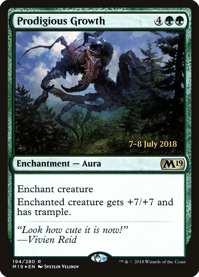 Prodigious Growth  [Core Set 2019 Prerelease Promos] | Game Haven TX
