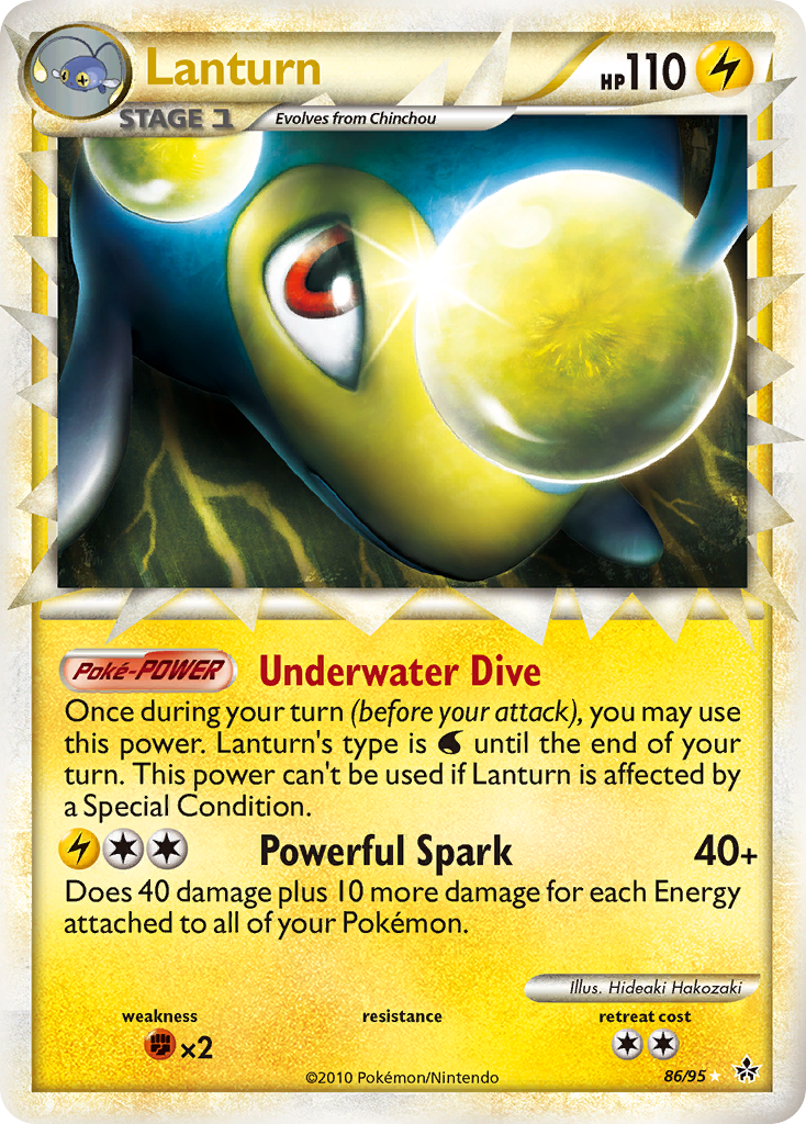 Lanturn (86/95) [HeartGold & SoulSilver: Unleashed] | Game Haven TX