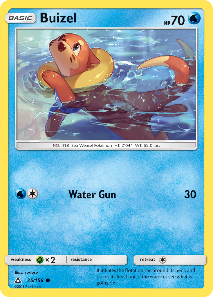 Buizel (35/156) [Sun & Moon: Ultra Prism] | Game Haven TX