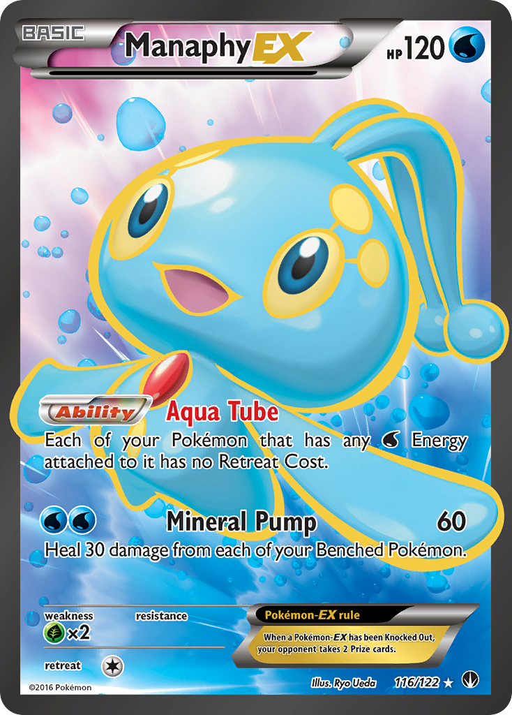 Manaphy EX (116/122) [XY: BREAKpoint] | Game Haven TX