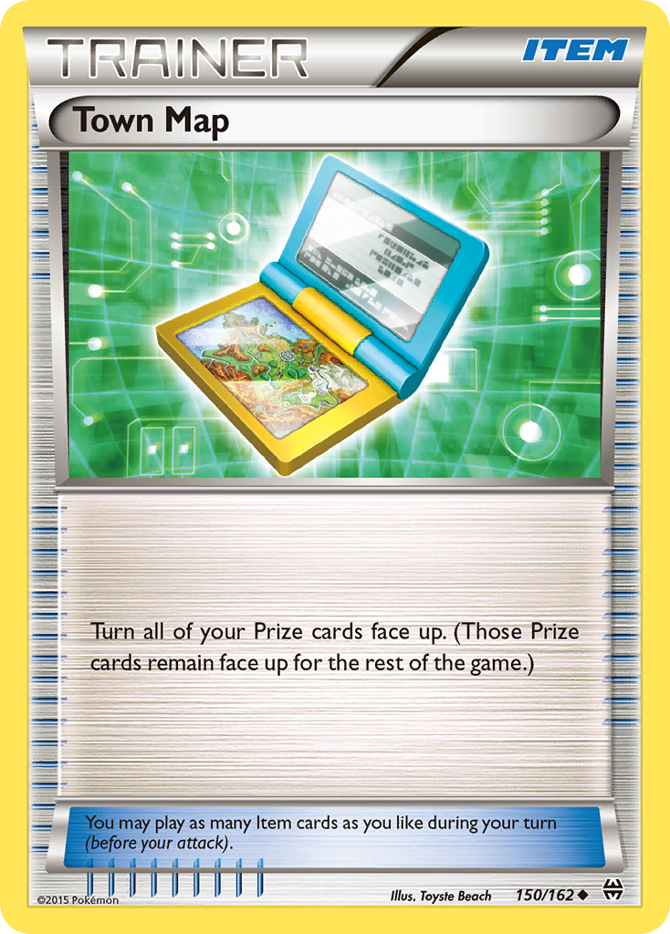 Town Map (150/162) [XY: BREAKthrough] | Game Haven TX