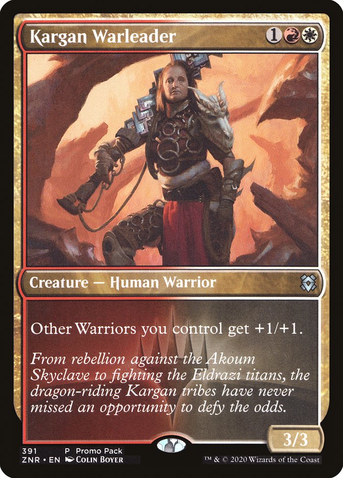 Kargan Warleader (Promo Pack) [Zendikar Rising Promos] | Game Haven TX