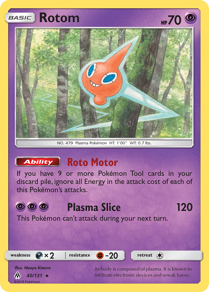 Rotom (40/131) [Sun & Moon: Forbidden Light] | Game Haven TX