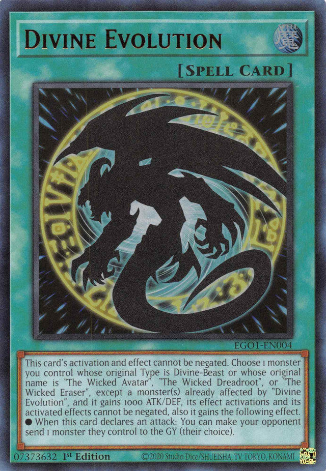 Divine Evolution [EGO1-EN004] Ultra Rare | Game Haven TX