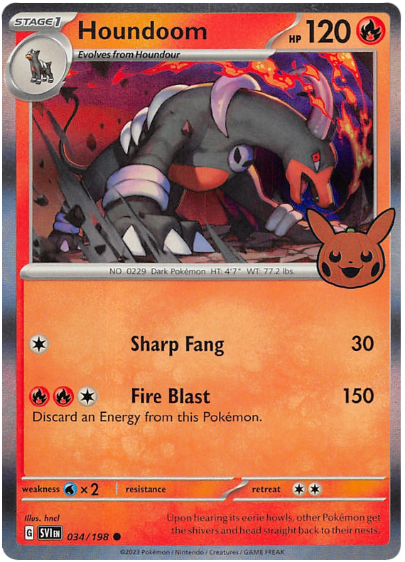 Houndoom (034/198) [Trick or Trade 2023] | Game Haven TX