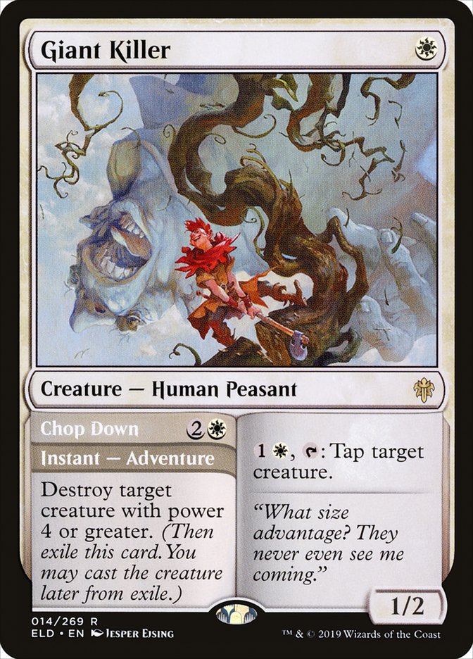 Giant Killer // Chop Down [Throne of Eldraine] | Game Haven TX
