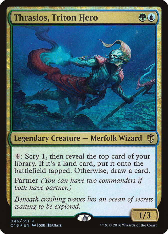 Thrasios, Triton Hero [Commander 2016] | Game Haven TX