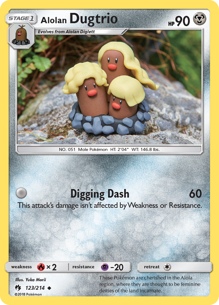 Alolan Dugtrio (123/214) [Sun & Moon: Lost Thunder] | Game Haven TX
