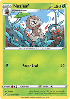 Nuzleaf (011/185) [Sword & Shield: Vivid Voltage] | Game Haven TX