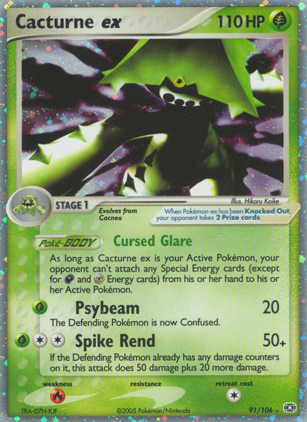 Cacturne ex (91/106) [EX: Emerald] | Game Haven TX