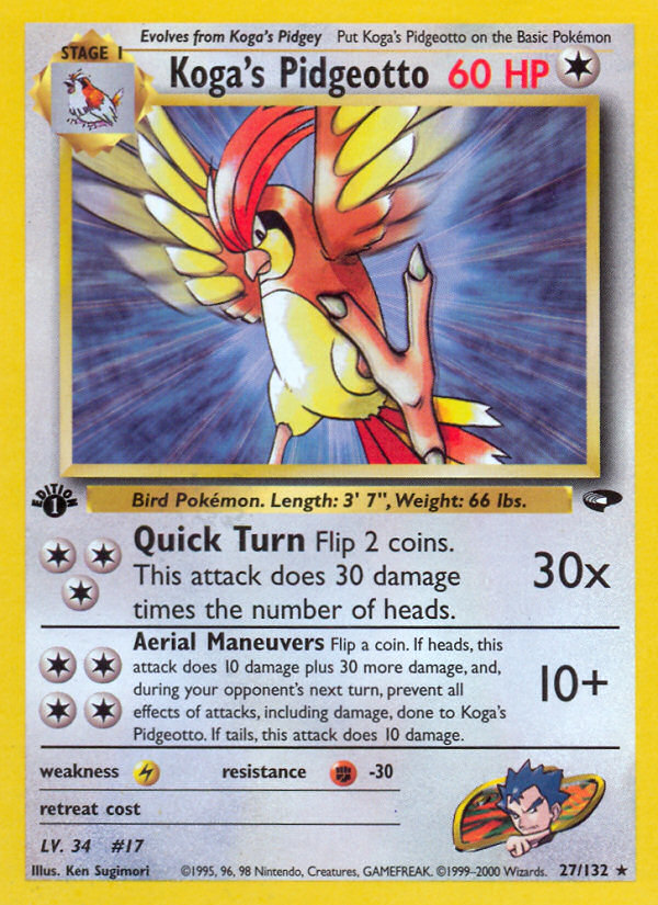Koga's Pidgeotto (27/132) [Gym Challenge 1st Edition] | Game Haven TX