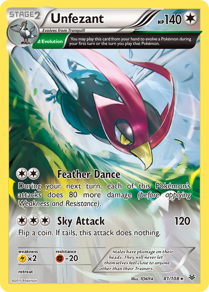 Unfezant (81/108) [XY: Roaring Skies] | Game Haven TX