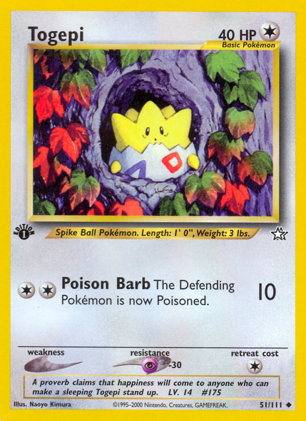 Togepi (51/111) [Neo Genesis 1st Edition] | Game Haven TX