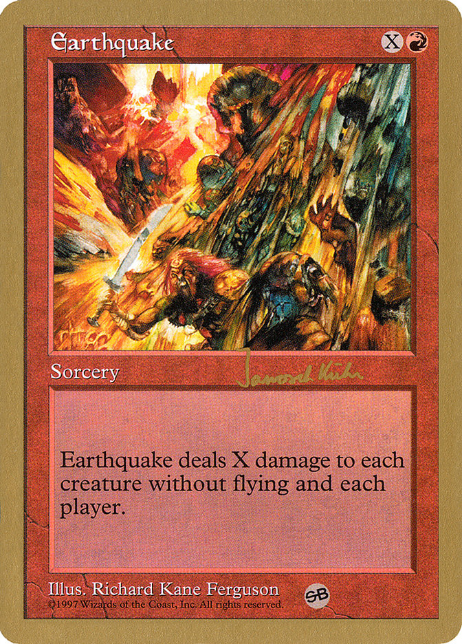 Earthquake (Janosch Kuhn) (SB) [World Championship Decks 1997] | Game Haven TX
