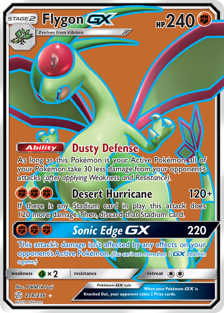Flygon GX (218/236) [Sun & Moon: Cosmic Eclipse] | Game Haven TX