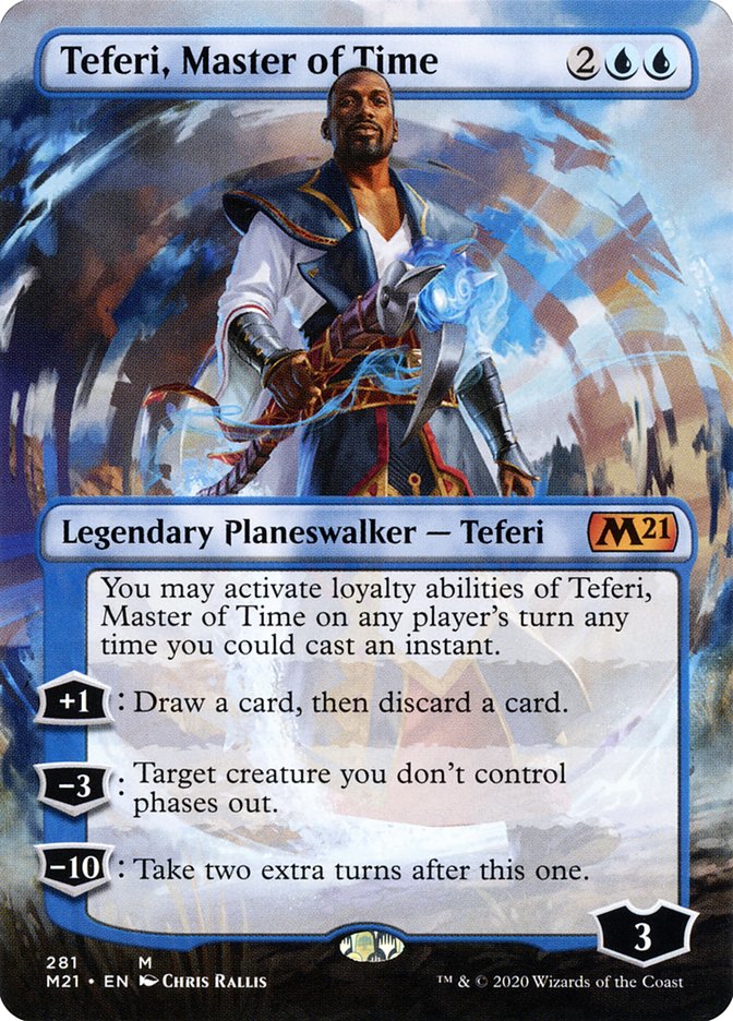 Teferi, Master of Time (Borderless) [Core Set 2021] | Game Haven TX