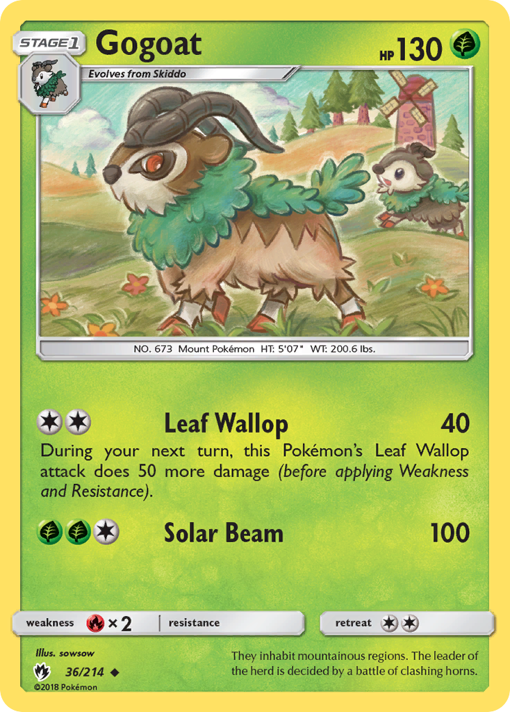 Gogoat (36/214) [Sun & Moon: Lost Thunder] | Game Haven TX