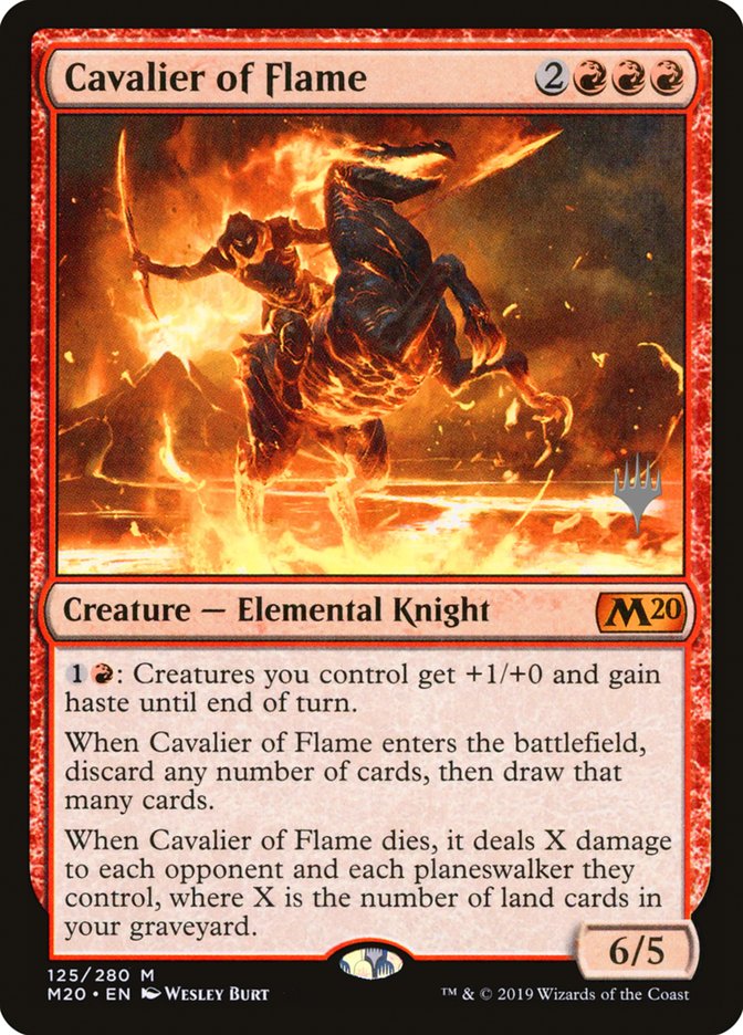 Cavalier of Flame [Core Set 2020 Promos] | Game Haven TX