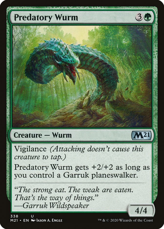 Predatory Wurm [Core Set 2021] | Game Haven TX