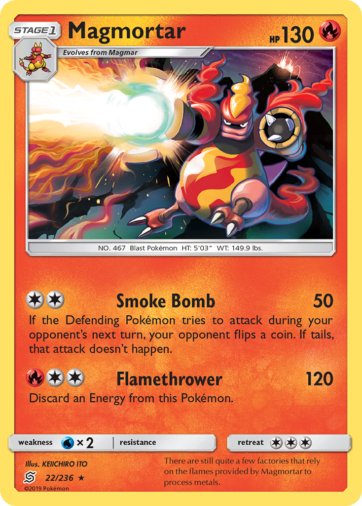 Magmortar (22/236) [Sun & Moon: Unified Minds] | Game Haven TX