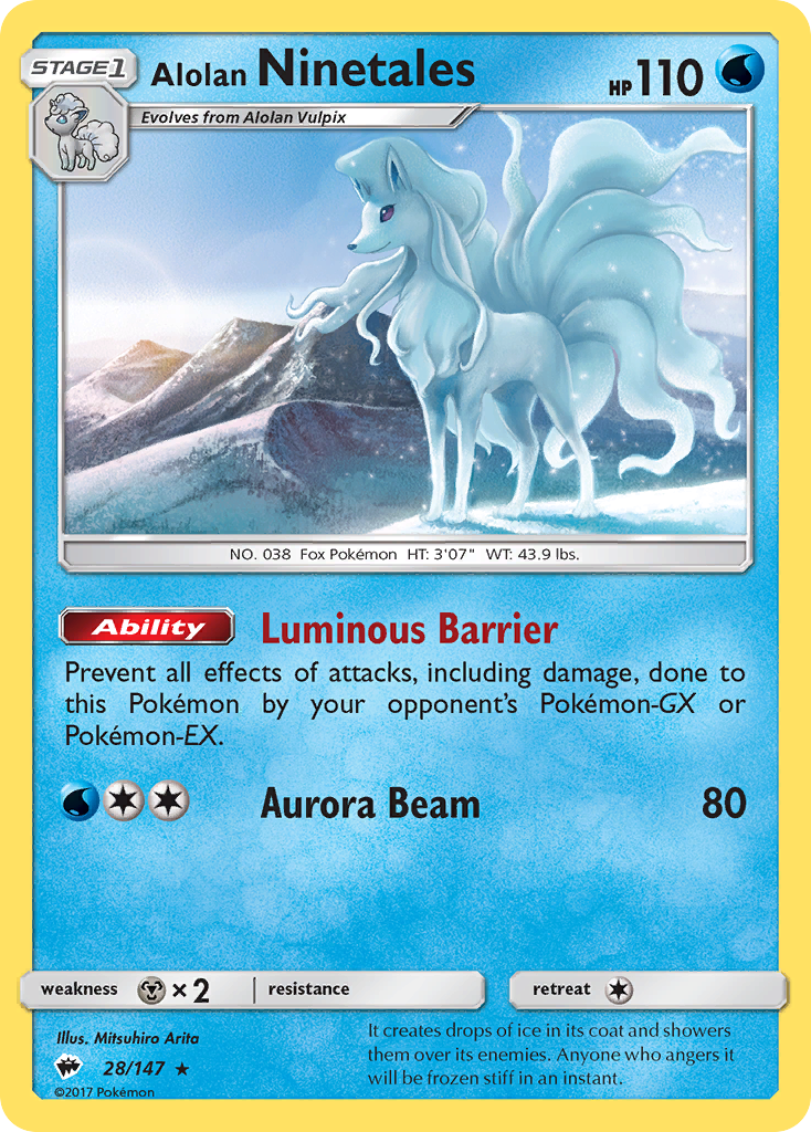 Alolan Ninetales (28/147) [Sun & Moon: Burning Shadows] | Game Haven TX