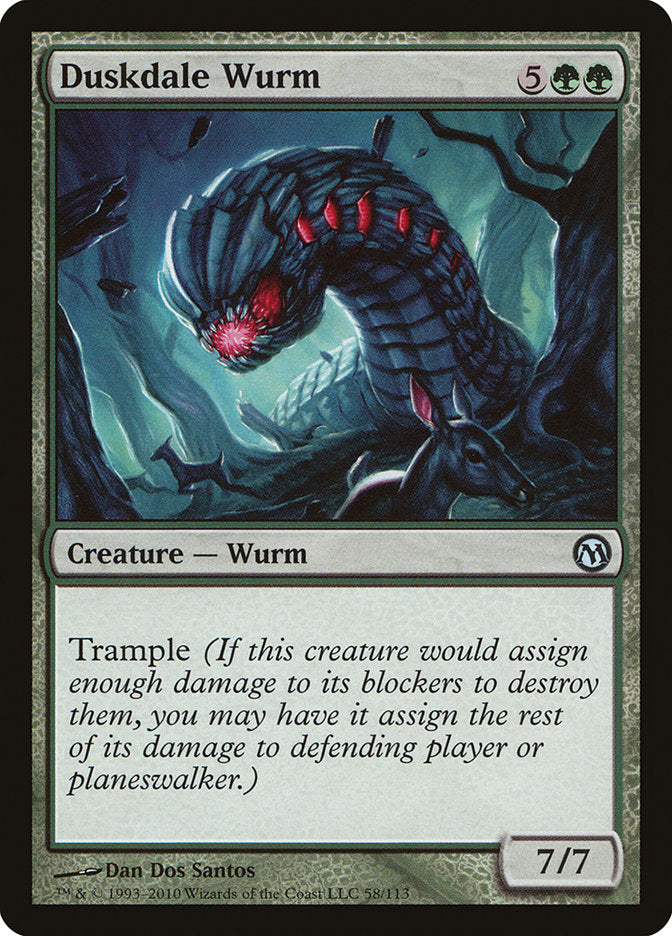 Duskdale Wurm [Duels of the Planeswalkers] | Game Haven TX