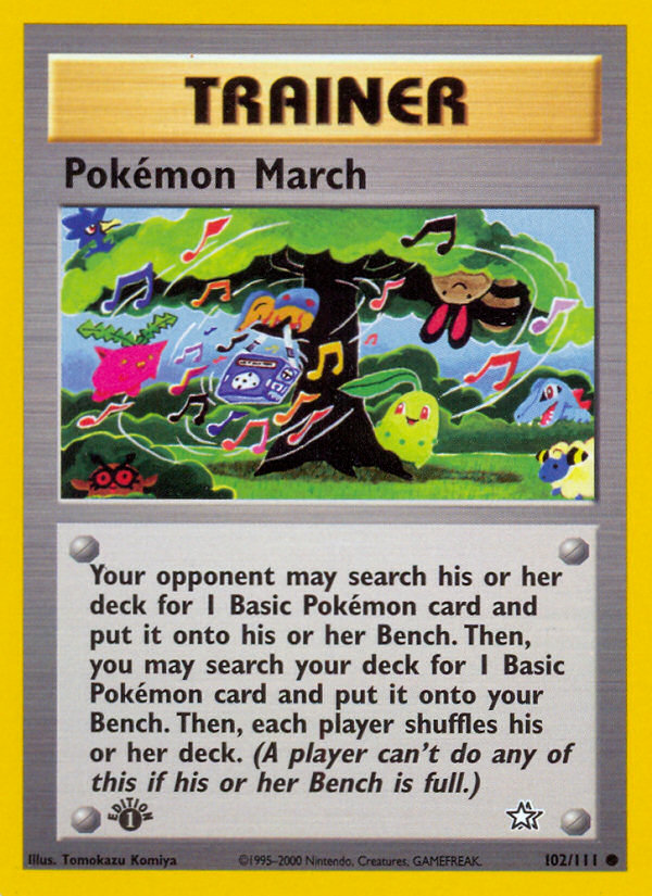 Pokemon March (102/111) [Neo Genesis 1st Edition] | Game Haven TX