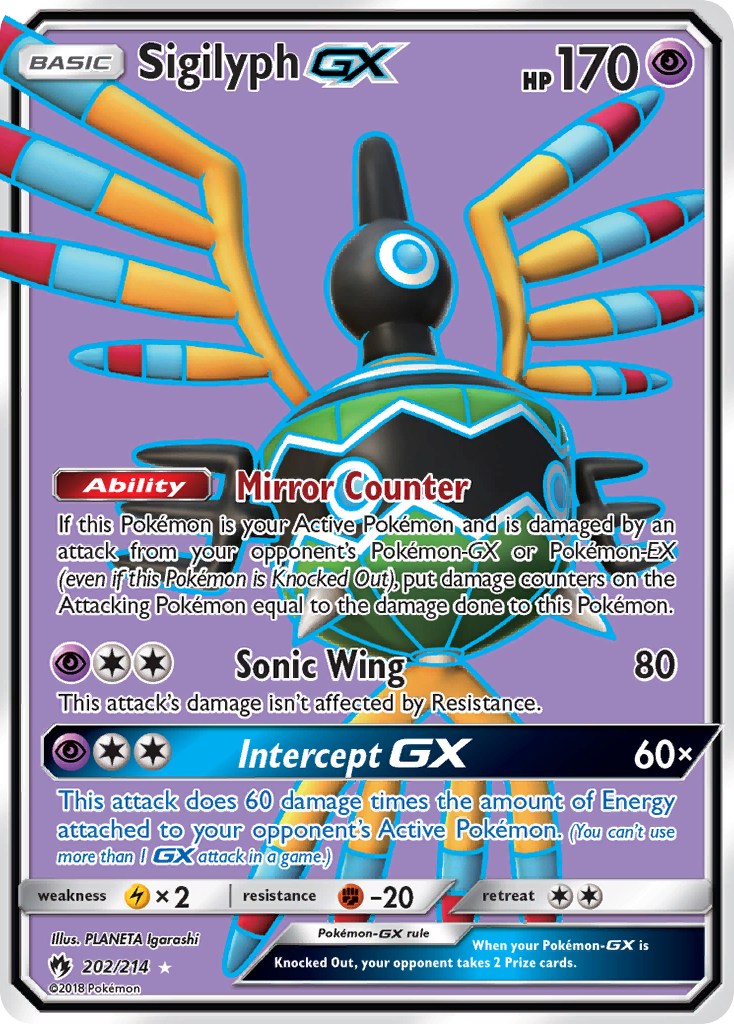 Sigilyph GX (202/214) [Sun & Moon: Lost Thunder] | Game Haven TX