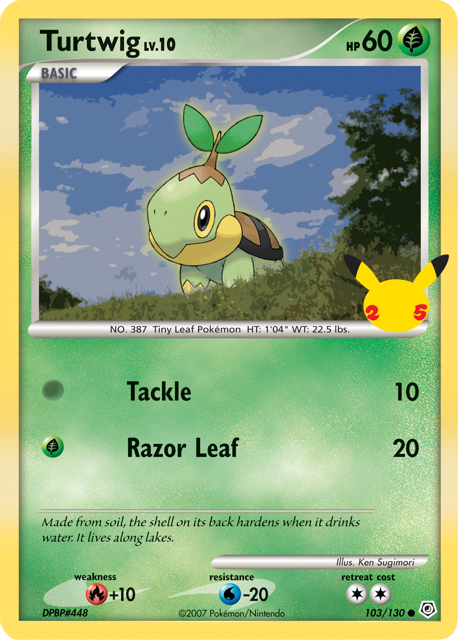 Turtwig (103/130) (Jumbo Card) [First Partner Pack] | Game Haven TX